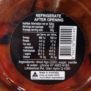 New England Larder Vanilla Figs Product Nutritional Information