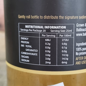 Ballinaclash Verjuice: Ab-Ghooreh Authentic Persian Product Nutritional Information