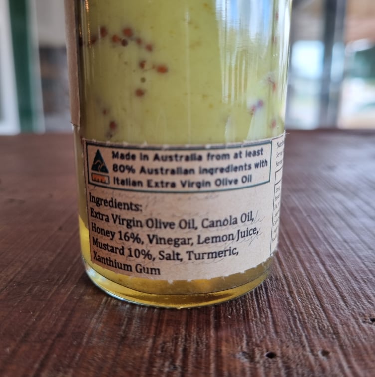Spoon Gourmet Foods Mustard and Honey Product Ingredient LIst