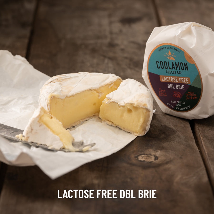 LACTOSE FREE BRIE, LACTOSE FREE CHEESE, RIVERINA MILK, HANDCRAFTED CHEESE. NSW CHEESE