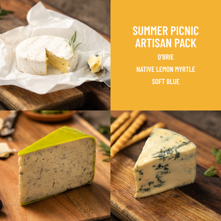 Coolamon Cheese Co., Coolamon Cheese, Artisan Handmade, Lactose-Free, Lacotse, Handcrafted Cheese, Riverina Milk, NSW Cheese, Cheap Cheese Hamper, Cheese hamper, Cheese pack, Cheeseboard, Cheese board, Gift pack, lactose free, Australian cheeses,